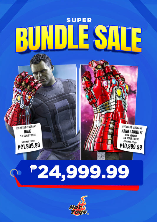 BUNDLE: Hot Toys Avengers: Endgame Hulk + Hulk Nano-Gauntlet 1/4 Scale