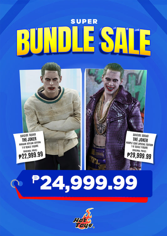 BUNDLE: Hot Toys Joker - Arkham Asylum Ver.+ Purple Coat Ver. (Special Ed.)