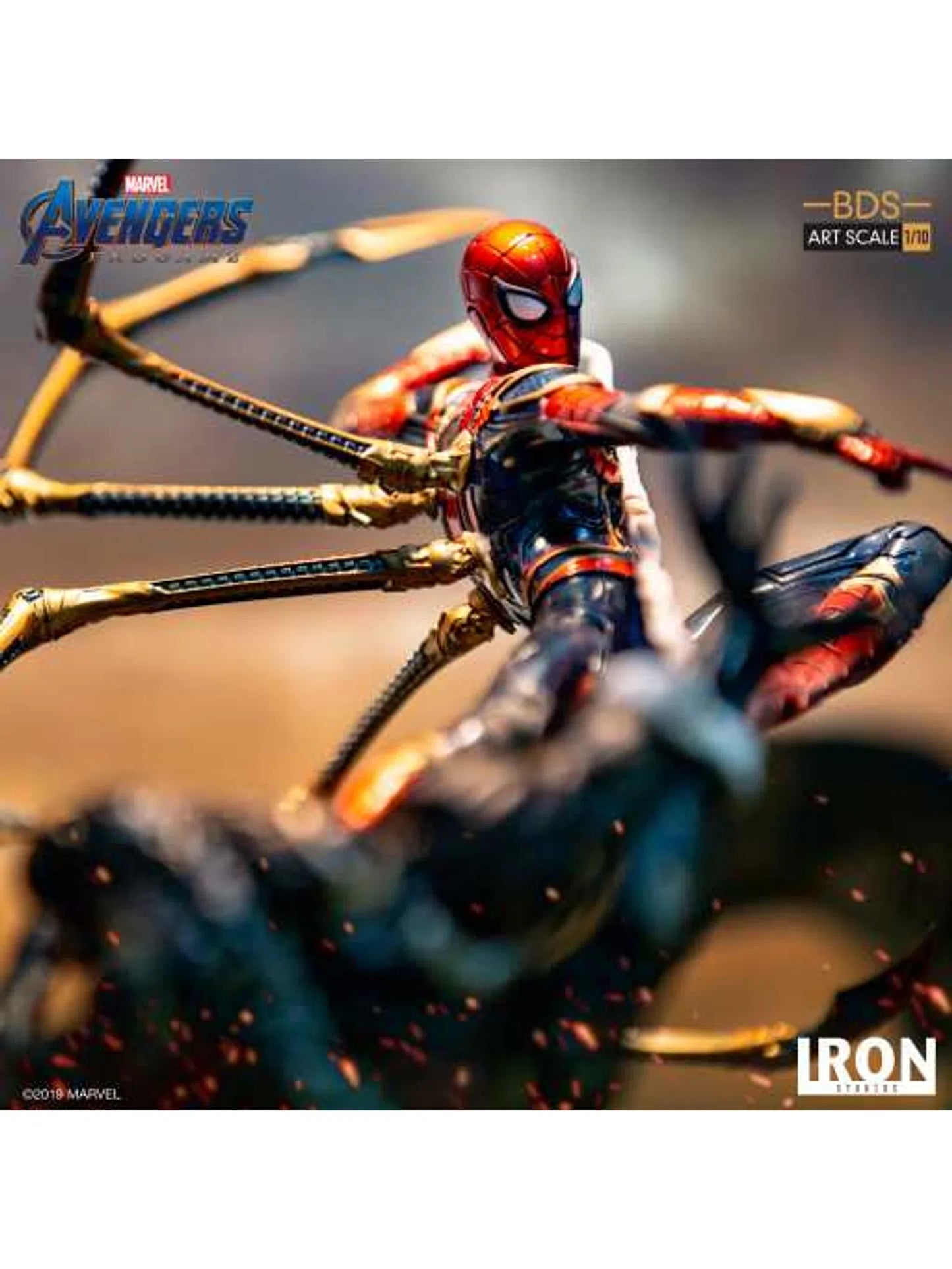 IRON STUDIOS AVENGERS ENDGAME IRON SPIDER VS OUTRIDER BDS ART SCALE 1/10 MARCAS19019-10 - Anotoys Collectibles