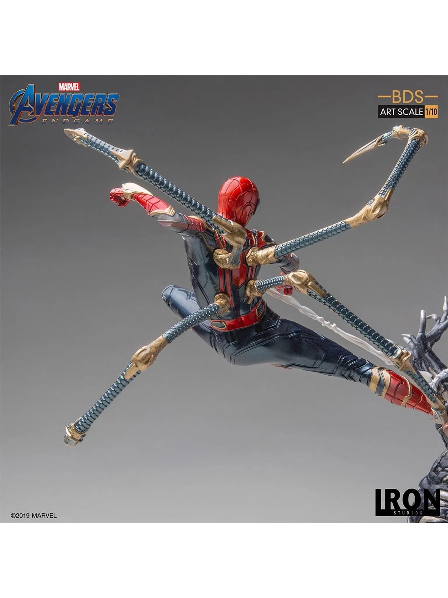 IRON STUDIOS AVENGERS ENDGAME IRON SPIDER VS OUTRIDER BDS ART SCALE 1/10 MARCAS19019-10 - Anotoys Collectibles