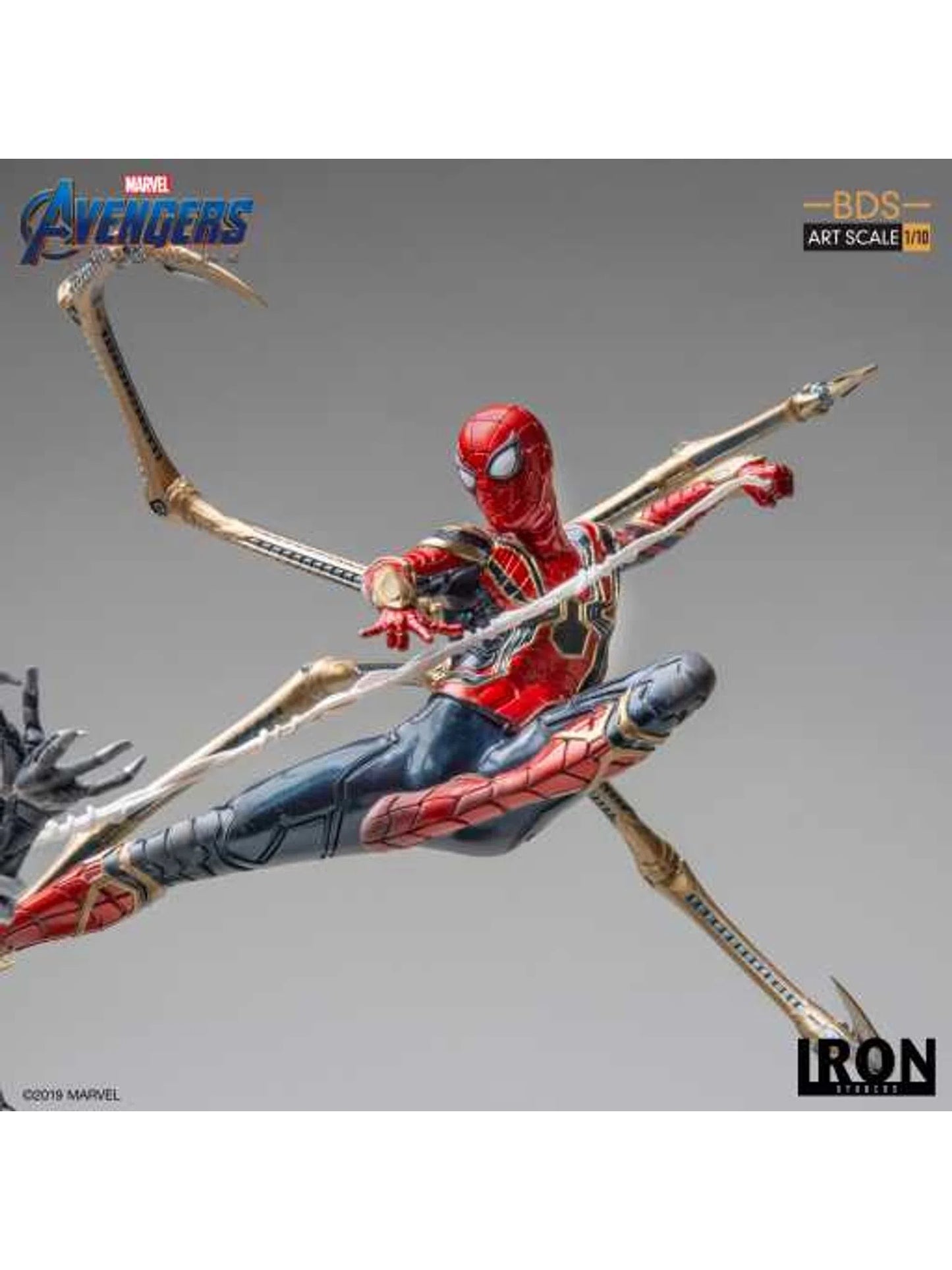 IRON STUDIOS AVENGERS ENDGAME IRON SPIDER VS OUTRIDER BDS ART SCALE 1/10 MARCAS19019-10 - Anotoys Collectibles