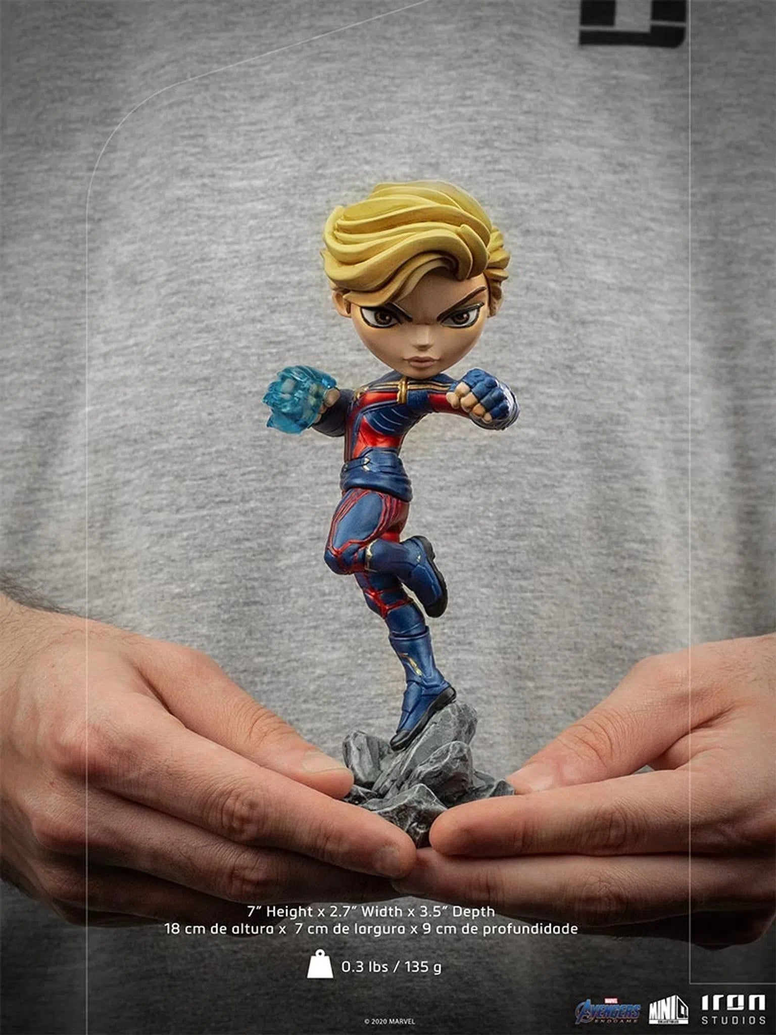 IRON STUDIOS CAPTAIN MARVEL - AVENGERS ENDGAME - MINICO MARCAS32120-MC - Anotoys Collectibles