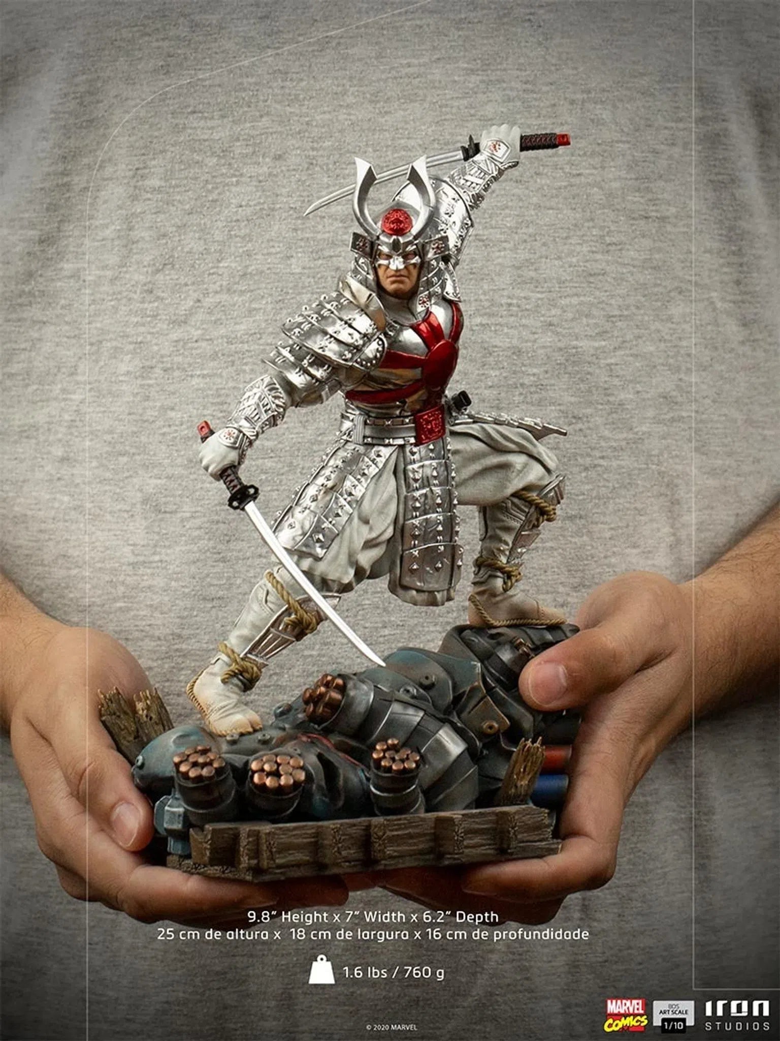 IRON STUDIOS SILVER SAMURAI BDS ART SCALE 1/10 - MARVEL COMICS MARCAS33320-10 - Anotoys Collectibles