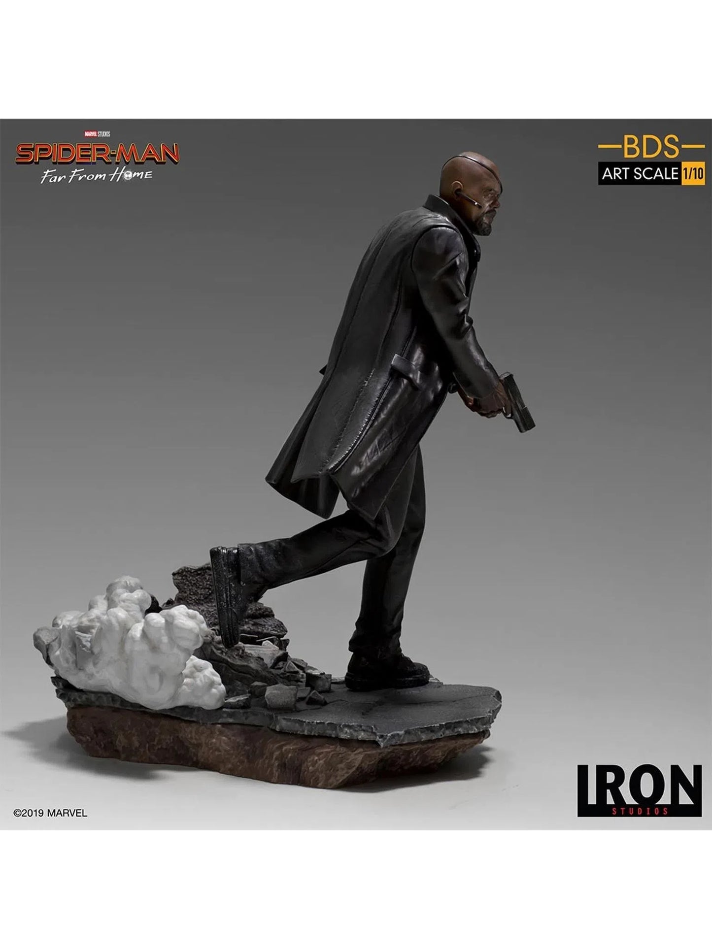 IRON STUDIOS SPIDER MAN FAR FROM HOME NICK FURY 1/10 MARCAS23119-10 - Anotoys Collectibles