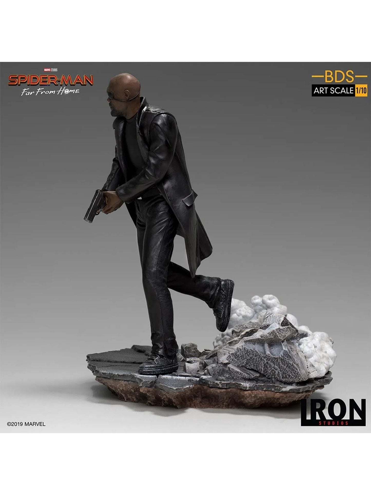 IRON STUDIOS SPIDER MAN FAR FROM HOME NICK FURY 1/10 MARCAS23119-10 - Anotoys Collectibles