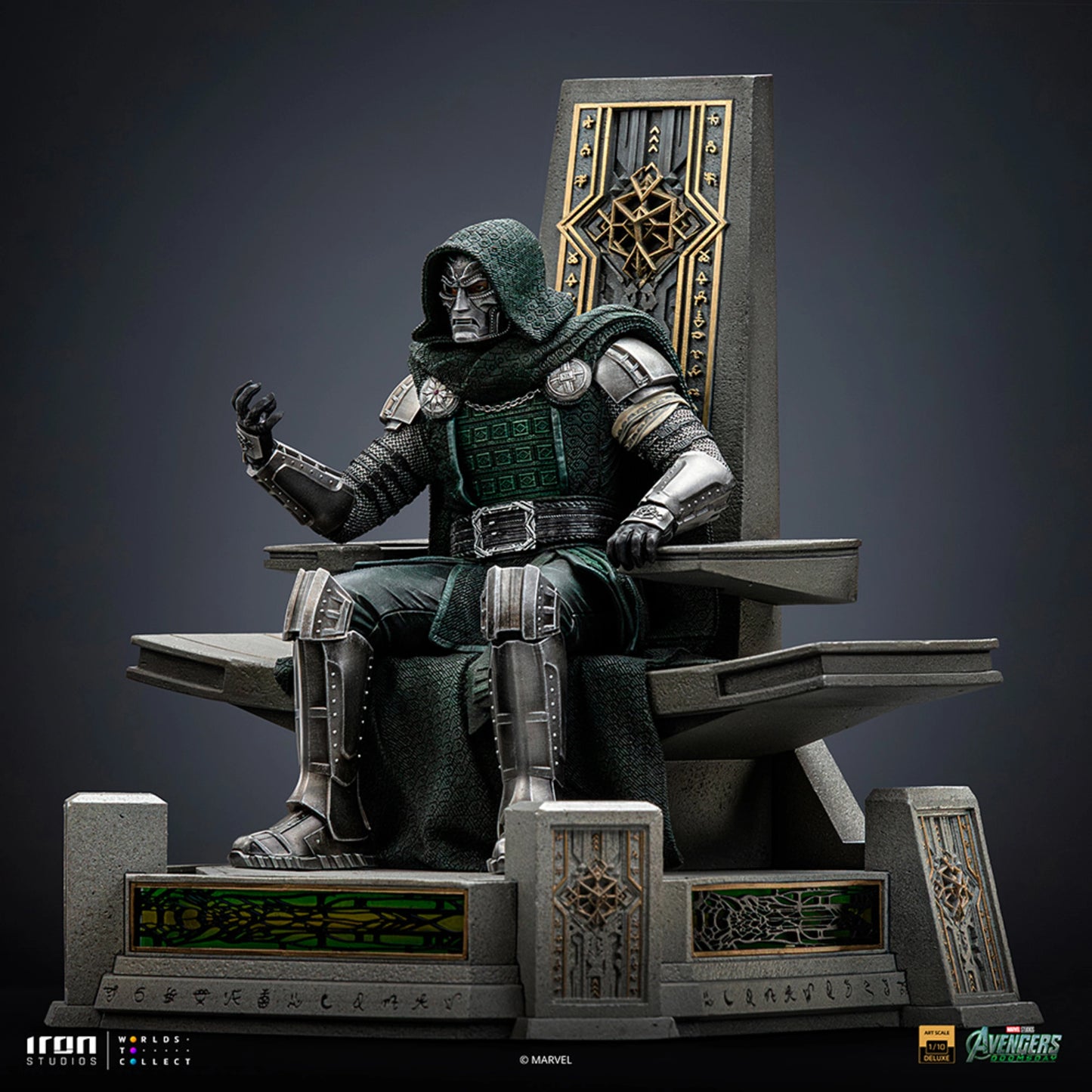 IRON STUDIOS DOCTOR DOOM ON THRONE - AVENGERS DOOMSDAY - ART SCALE 1/10 - MARCAS141126-10(PRE-ORDER)