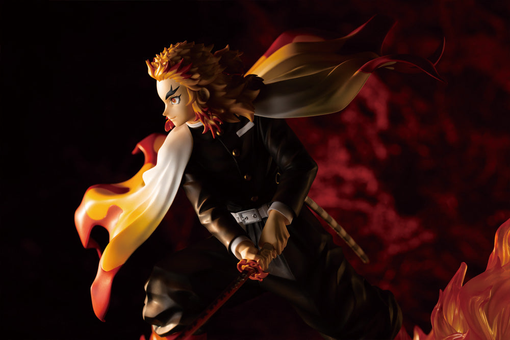 KOTOBUKIYA DEMON SLAYER KIMETSU NO YAIBA ARTFX J KYOJURO RENGOKU 1/8 PP927 - Anotoys Collectibles