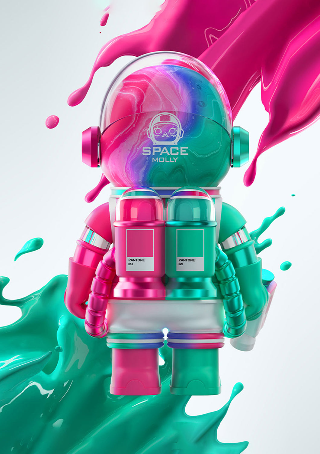 POP MART MEGA SPACE MOLLY 1000% X PANTONE LIMITED EDITION