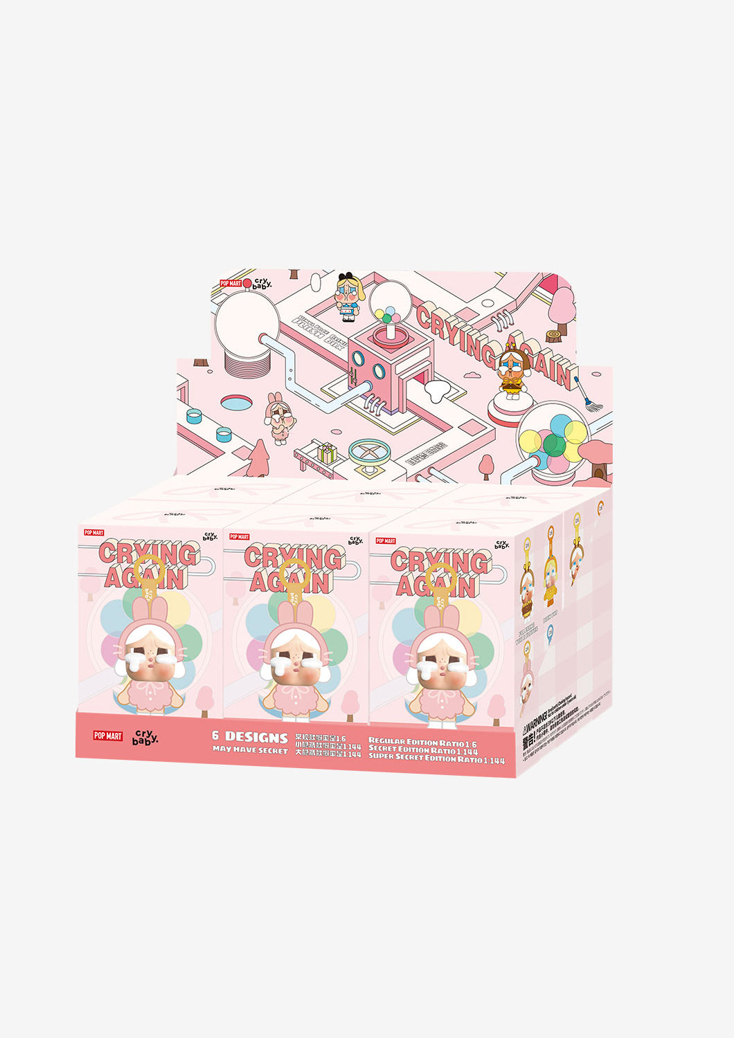 POP MART CRYBABY CRYING AGAIN SERIES-VINYL FACE PLUSH BLIND BOX