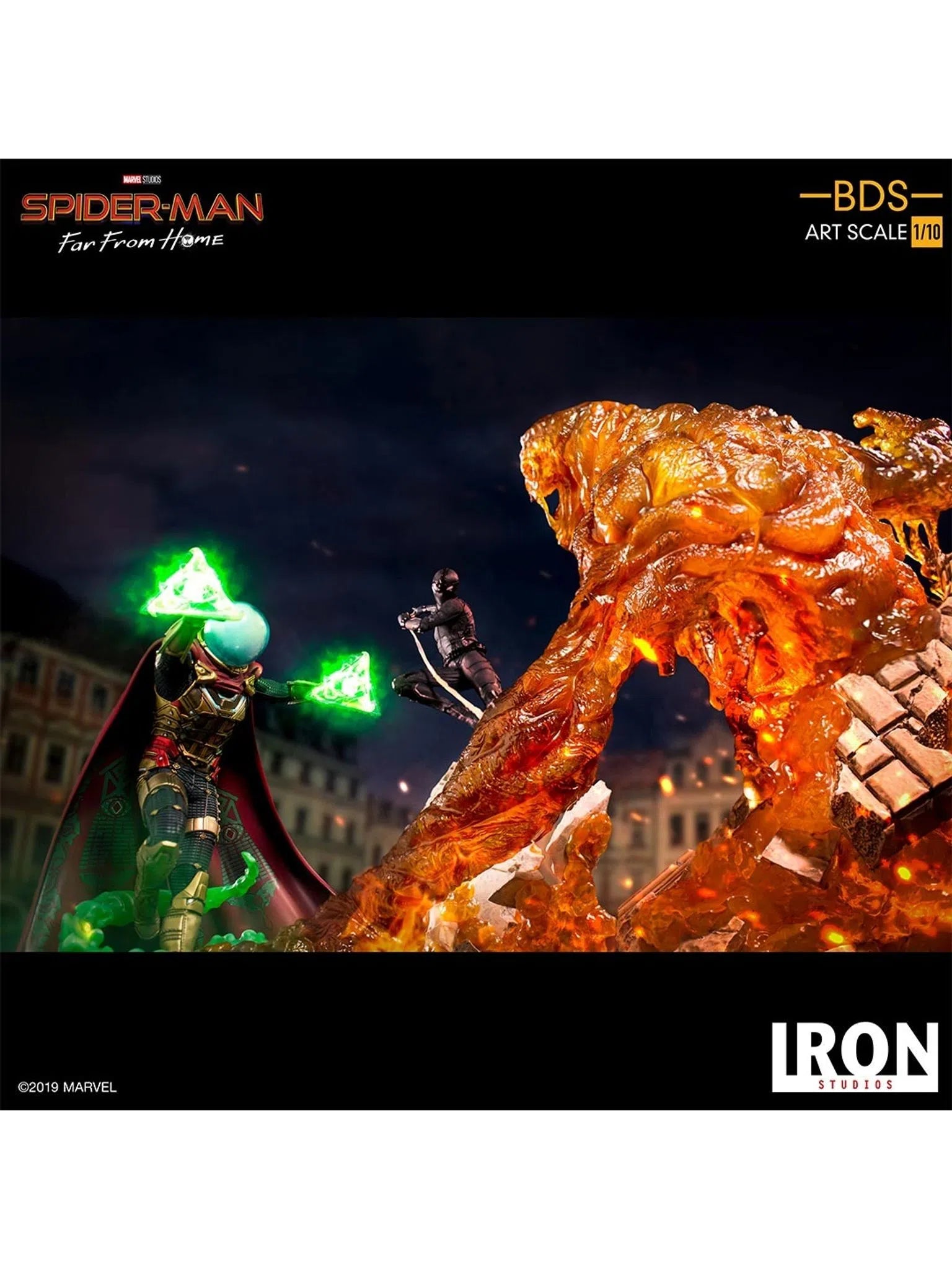 IRON STUDIO SPIDERMAN FAR FROM HOME MOLTEN MAN 1/10 MARCAS22819-10 - Anotoys Collectibles