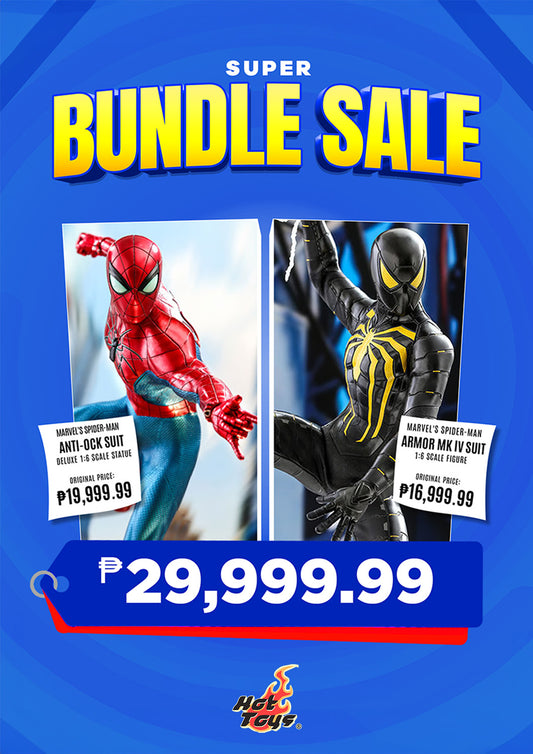 BUNDLE: Hot Toys Spider-Man Spider Armor Mk IV Suit + Anti-Ock Suit