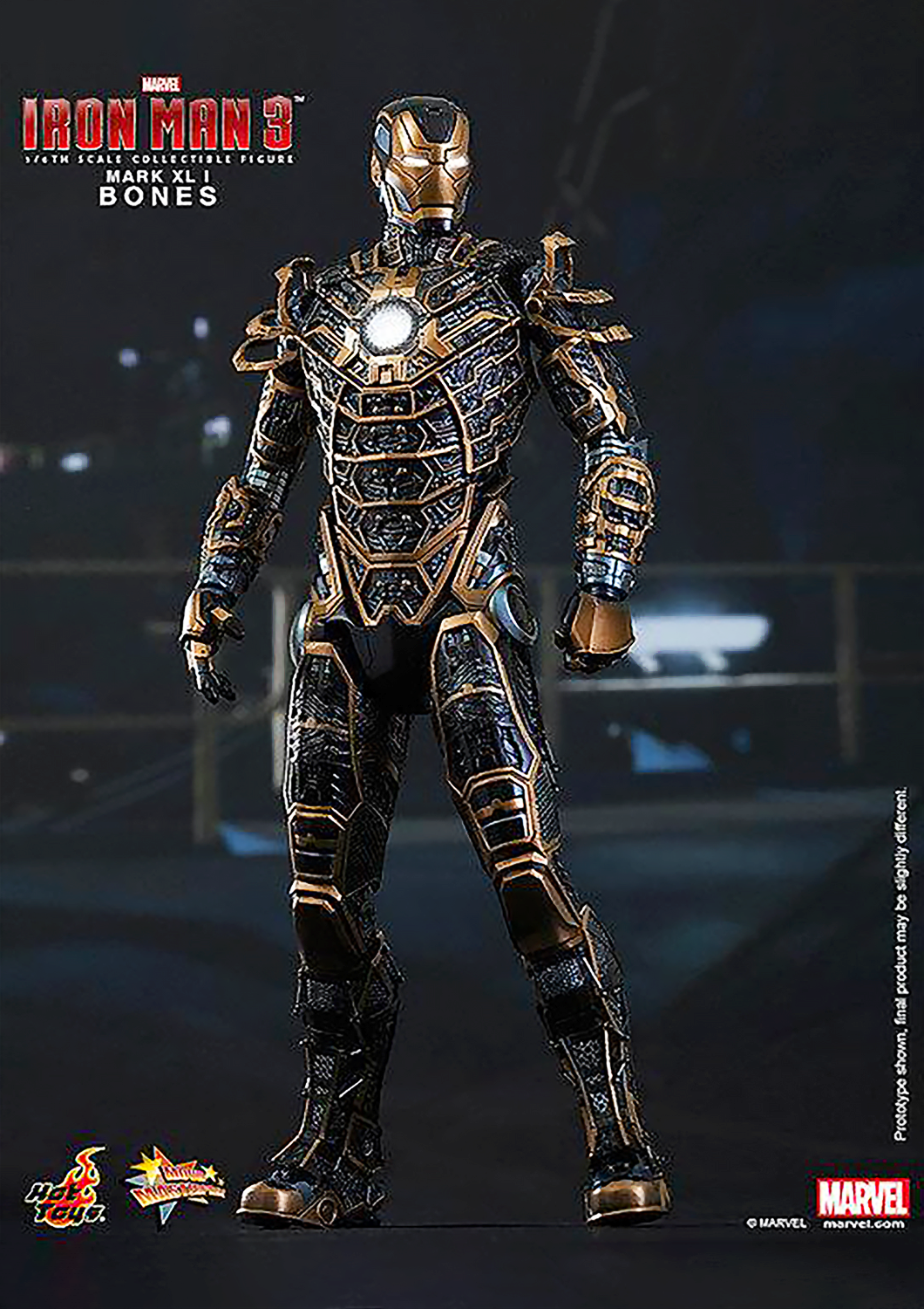 HOT TOYS MARVEL IRON MAN 3 : IRON MAN BONES MARK XLI - MARK 41 1/6 - MMS251 - Anotoys Collectibles