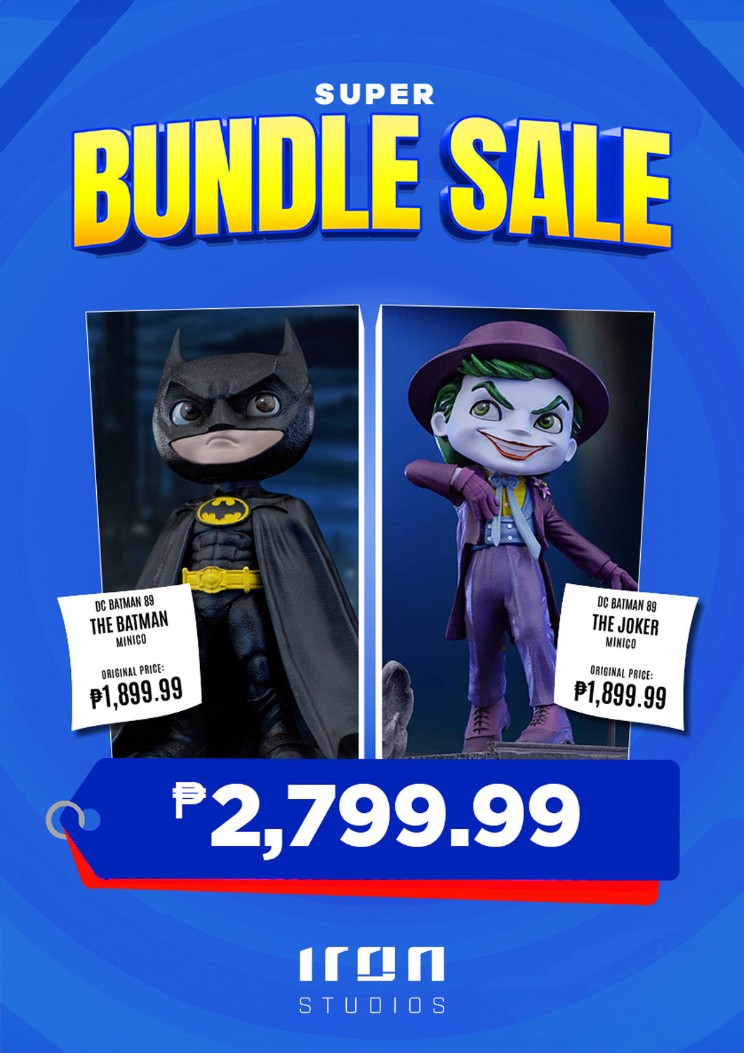 BUNDLE: Iron Studios Minico Batman 89 + The Joker