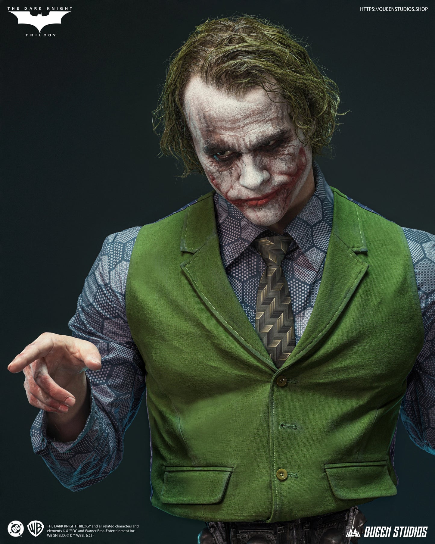 QUEEN STUDIOS THE JOKER (TDK) LIFE-SIZE BUST - QS-098(PRE-ORDER)
