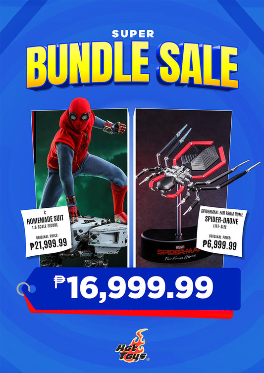 BUNDLE: Hot Toys Spider-Man: Far from Home - Homemade Suit + Spider-Drone