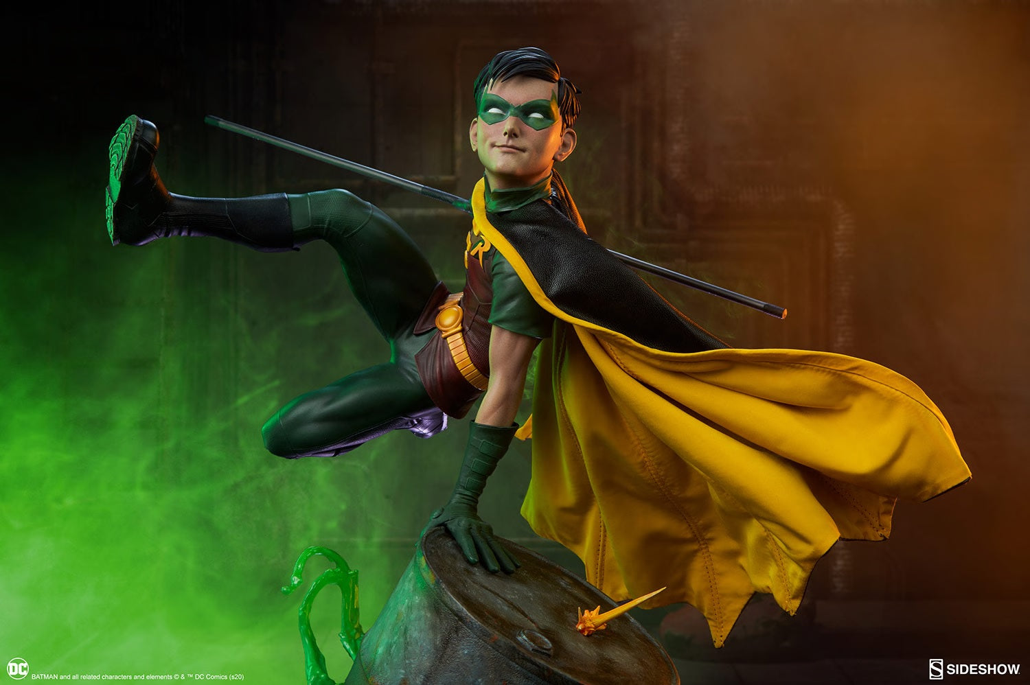 SIDESHOW COLLECTIBLES DC CLASSIC CHARACTER ROBIN STATUE 1/4 300748 - Anotoys Collectibles