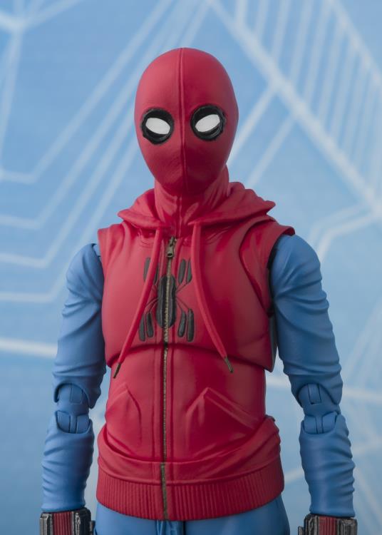 SH FIGUARTS SPIDER-MAN HOMECOMING: SPIDERMAN HOME MADE SUIT VER. & TAMASHII OPTION ACT WALL SET SHF19297 - Anotoys Collectibles
