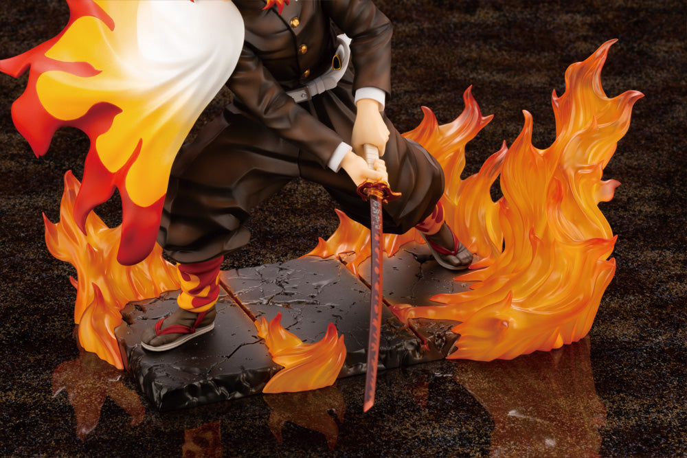 KOTOBUKIYA DEMON SLAYER KIMETSU NO YAIBA ARTFX J KYOJURO RENGOKU 1/8 PP927 - Anotoys Collectibles