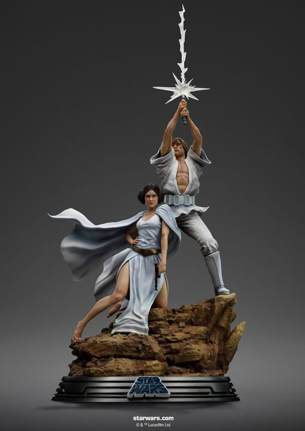 IRON STUDIOS  LUKE AND LEIA DELUXE ART SCALE 1/10