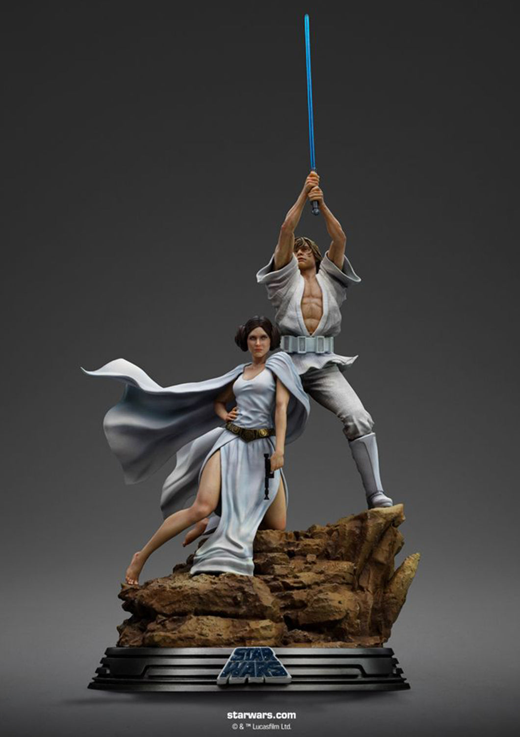 IRON STUDIOS  LUKE AND LEIA DELUXE ART SCALE 1/10