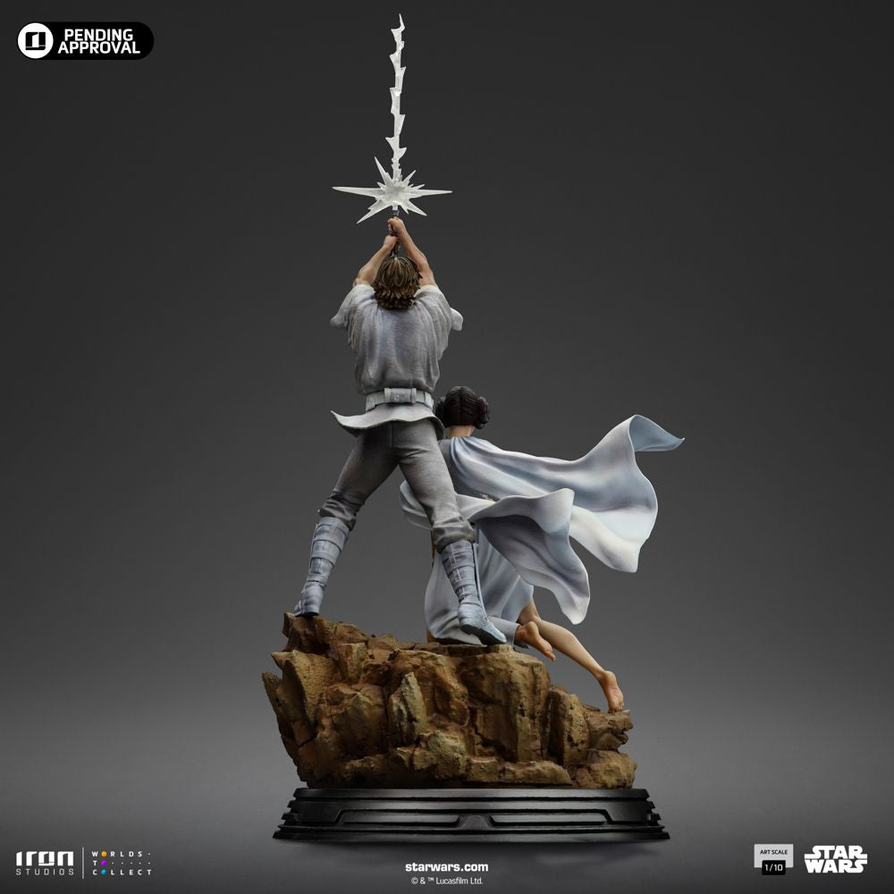 IRON STUDIOS  LUKE AND LEIA DELUXE ART SCALE 1/10