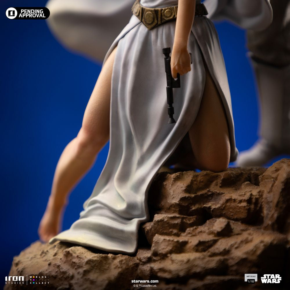 IRON STUDIOS  LUKE AND LEIA DELUXE ART SCALE 1/10