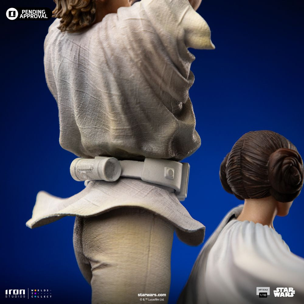 IRON STUDIOS  LUKE AND LEIA DELUXE ART SCALE 1/10