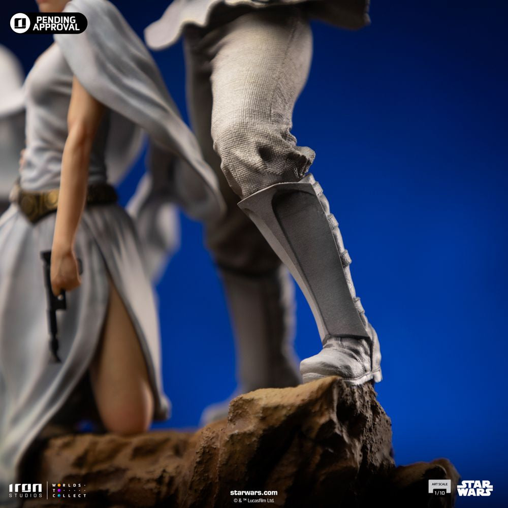 IRON STUDIOS  LUKE AND LEIA DELUXE ART SCALE 1/10