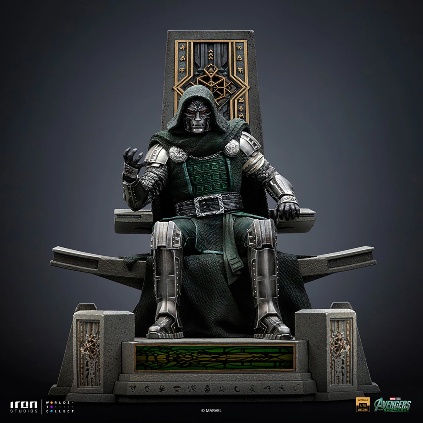 IRON STUDIOS DOCTOR DOOM ON THRONE - AVENGERS DOOMSDAY - ART SCALE 1/10 - MARCAS141126-10(PRE-ORDER)