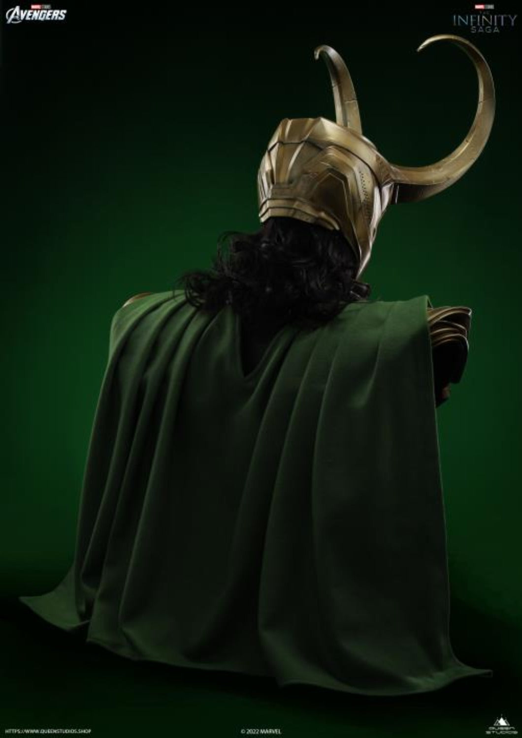 QUEEN STUDIOS LIFE SIZE BUST AVENGERS LOKI (PRE-ORDER) - Anotoys Collectibles