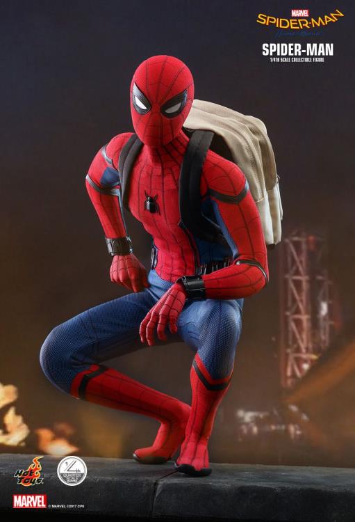 HOT TOYS MARVEL SPIDER-MAN: HOMECOMING SPIDER-MAN 1/4 COLLECTIBLE FIGURE - QS014 - Anotoys Collectibles
