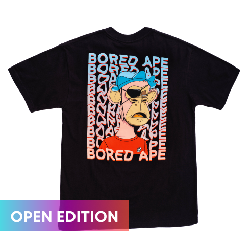 Special Edition Bored Ape Phygital Tee -  BLACK/WHITE BAYC2832-02 - Anotoys Collectibles