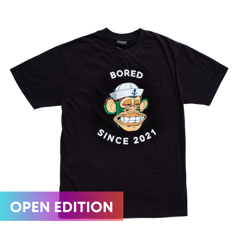 Special Edition Bored Ape Phygital Tee - BLACK/WHITE BAYC5626-02 - Anotoys Collectibles