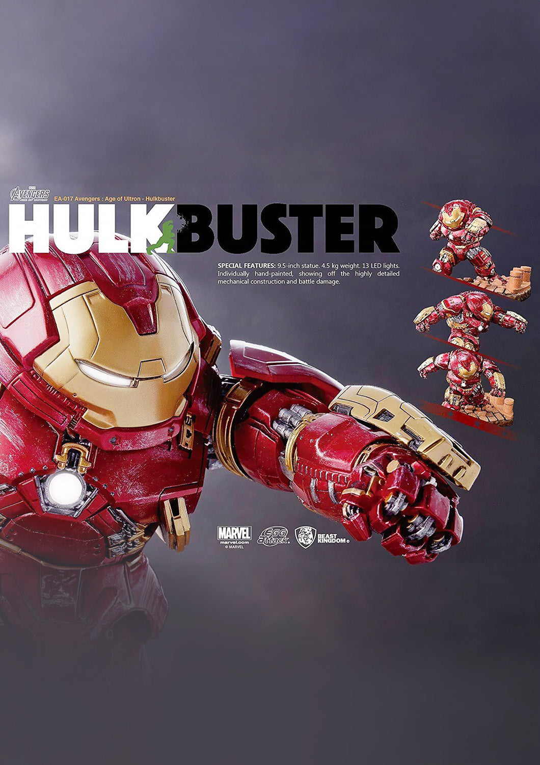 BEAST KINGDOM EGG ATTACK AVENGERS AGE OF ULTRON HULKBUSTER EA-017 - Anotoys Collectibles