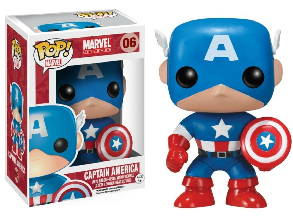 FUNKO POP! CAPTAIN AMERICA (MARVEL UNIVERSE) (06) - Anotoys Collectibles