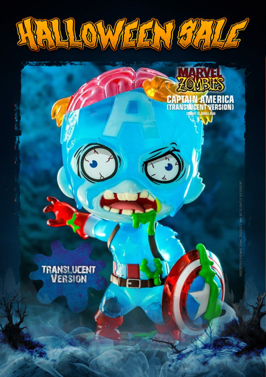 COSBABY CAPTAIN AMERICA (TRANSLUCENT VERSION) BOBBLE-HEAD COSB834