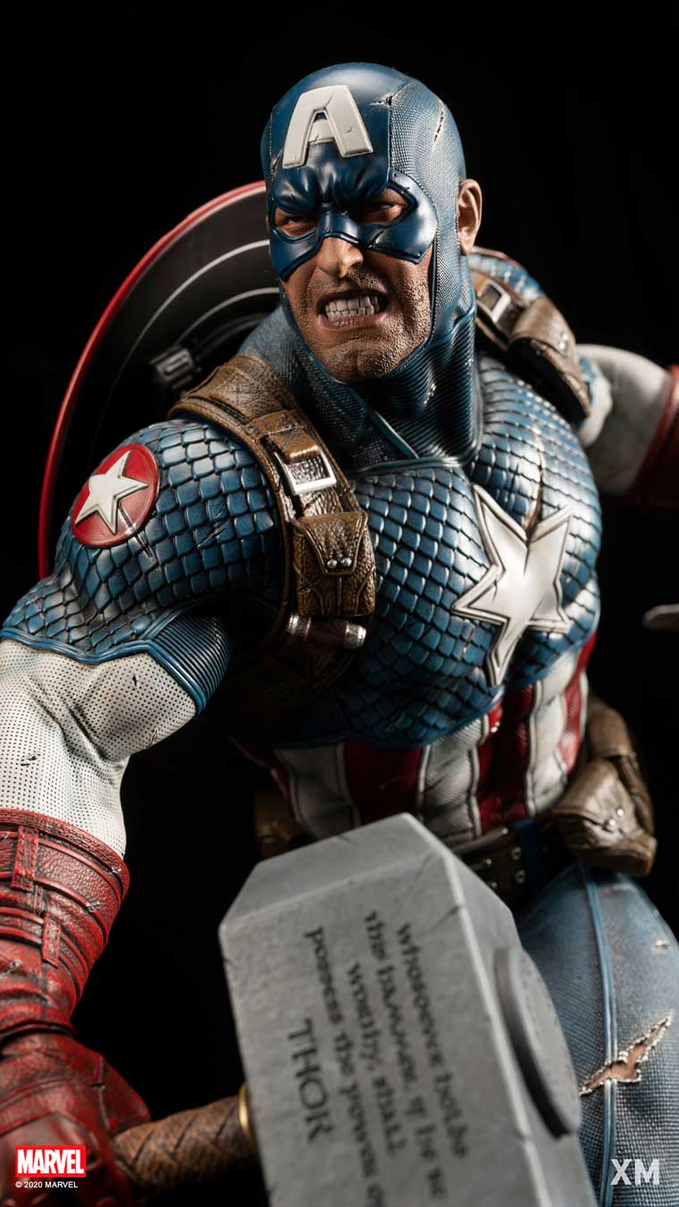 XM STUDIOS MARVEL ULTIMATE CAPTAIN AMERICA VERSION B 1/4 - Anotoys Collectibles