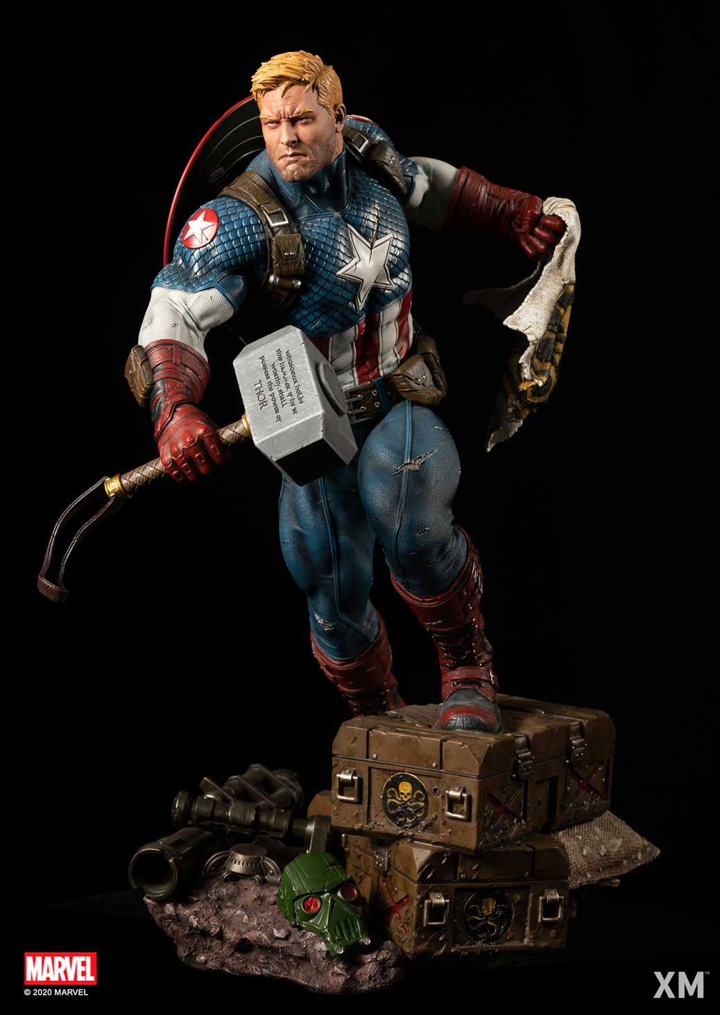 XM STUDIOS MARVEL ULTIMATE CAPTAIN AMERICA VERSION B 1/4 - Anotoys Collectibles