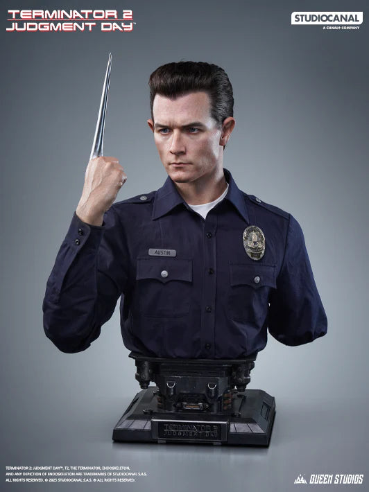 QUEEN STUDIOS TERMINATOR2: T-1000 LIFE-SIZE BUST - QS-097(PRE-ORDER)