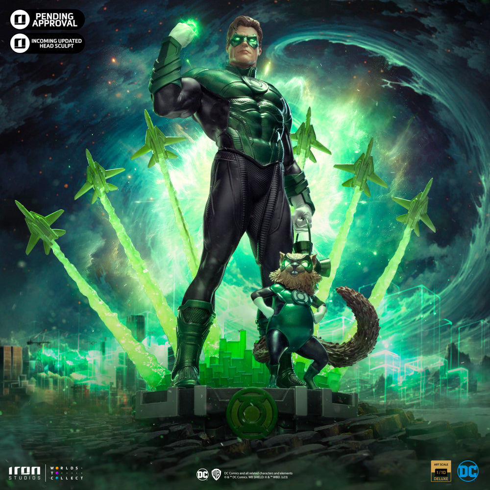 IRON STUDIOS GREEN LANTERN UNLEASHED DC COMICS DELUXE ART SCALE 1/10 - Anotoys Collectibles