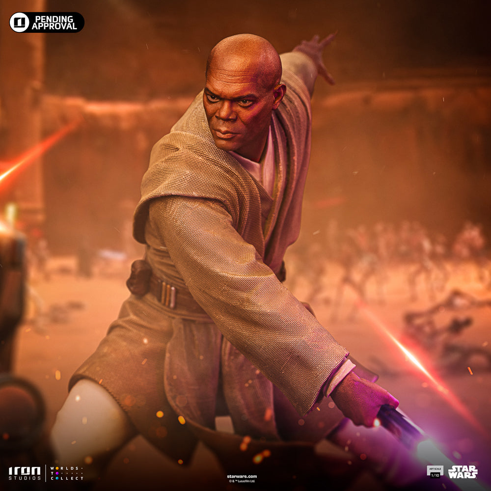 IRON STUDIOS MACE WINDU ART SCALE 1/10 - LUCSWR123225-10(PRE-ORDER) - Anotoys Collectibles