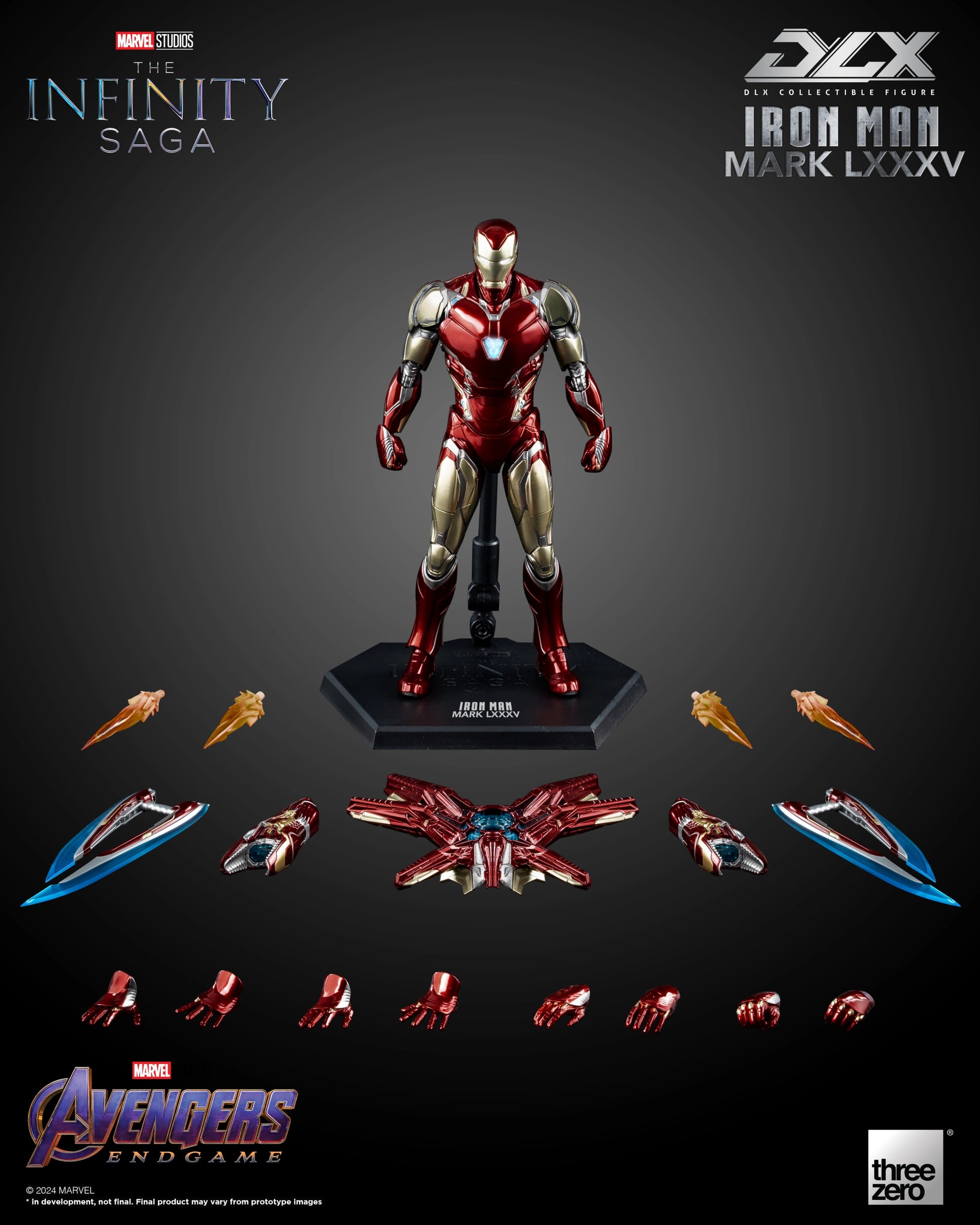 THREEZERO MARVEL STUDIOS: THE INFINITY SAGA: DLX IRON MAN MARK 85 - 3Z02500W0 - Anotoys Collectibles