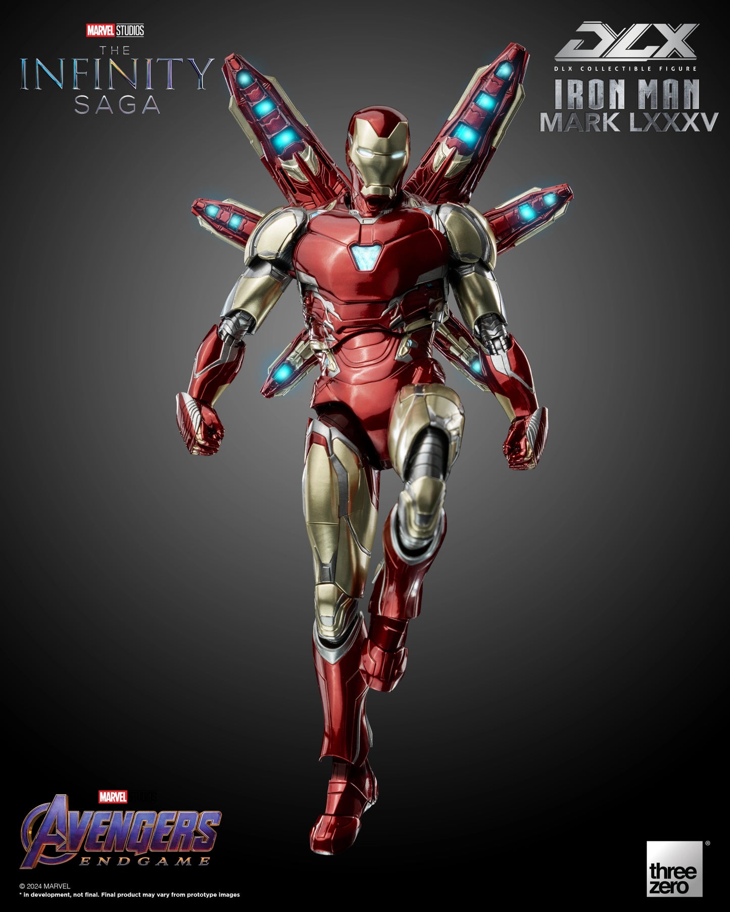 THREEZERO MARVEL STUDIOS: THE INFINITY SAGA: DLX IRON MAN MARK 85 - 3Z02500W0 - Anotoys Collectibles