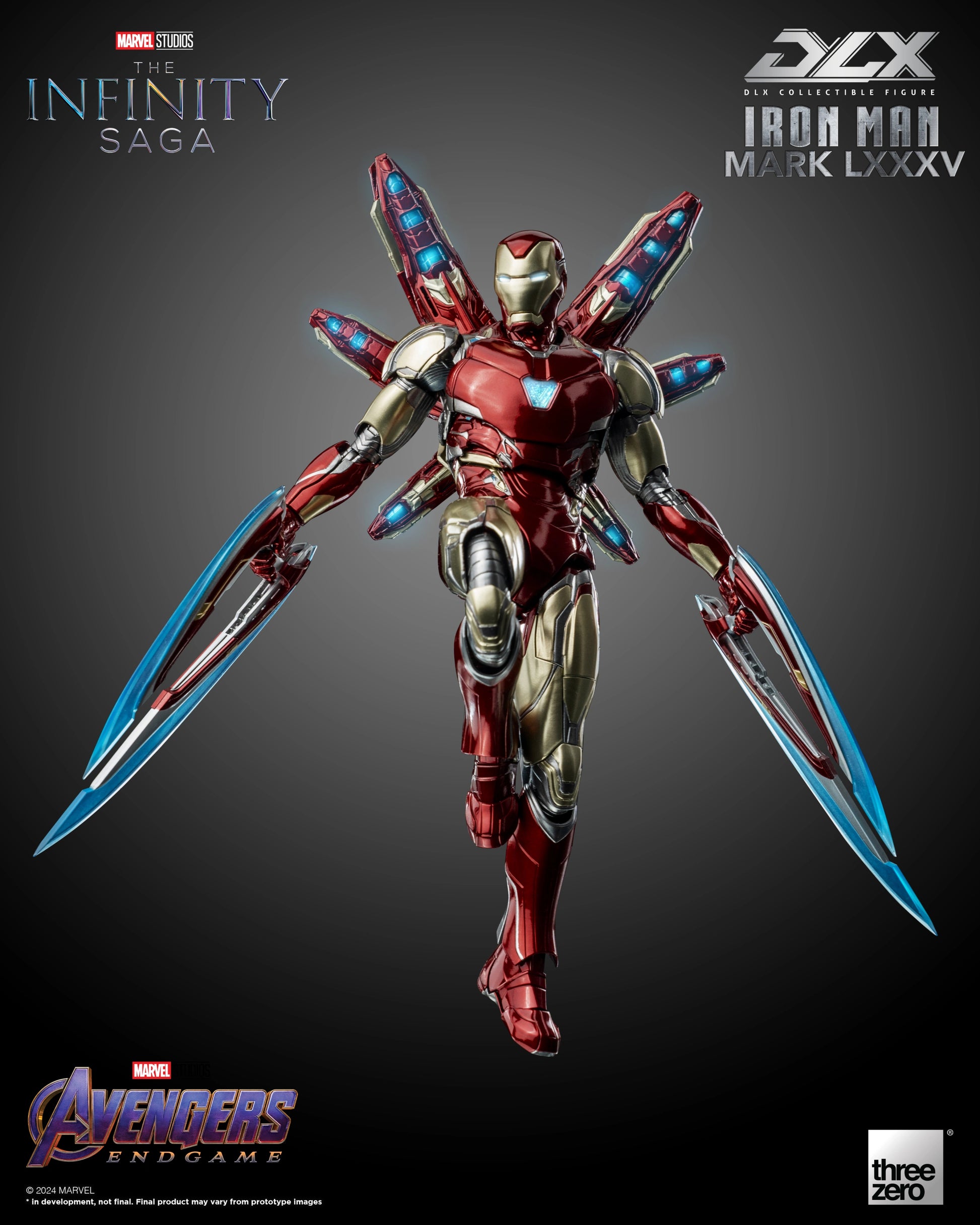 THREEZERO MARVEL STUDIOS: THE INFINITY SAGA: DLX IRON MAN MARK 85 - 3Z02500W0 - Anotoys Collectibles