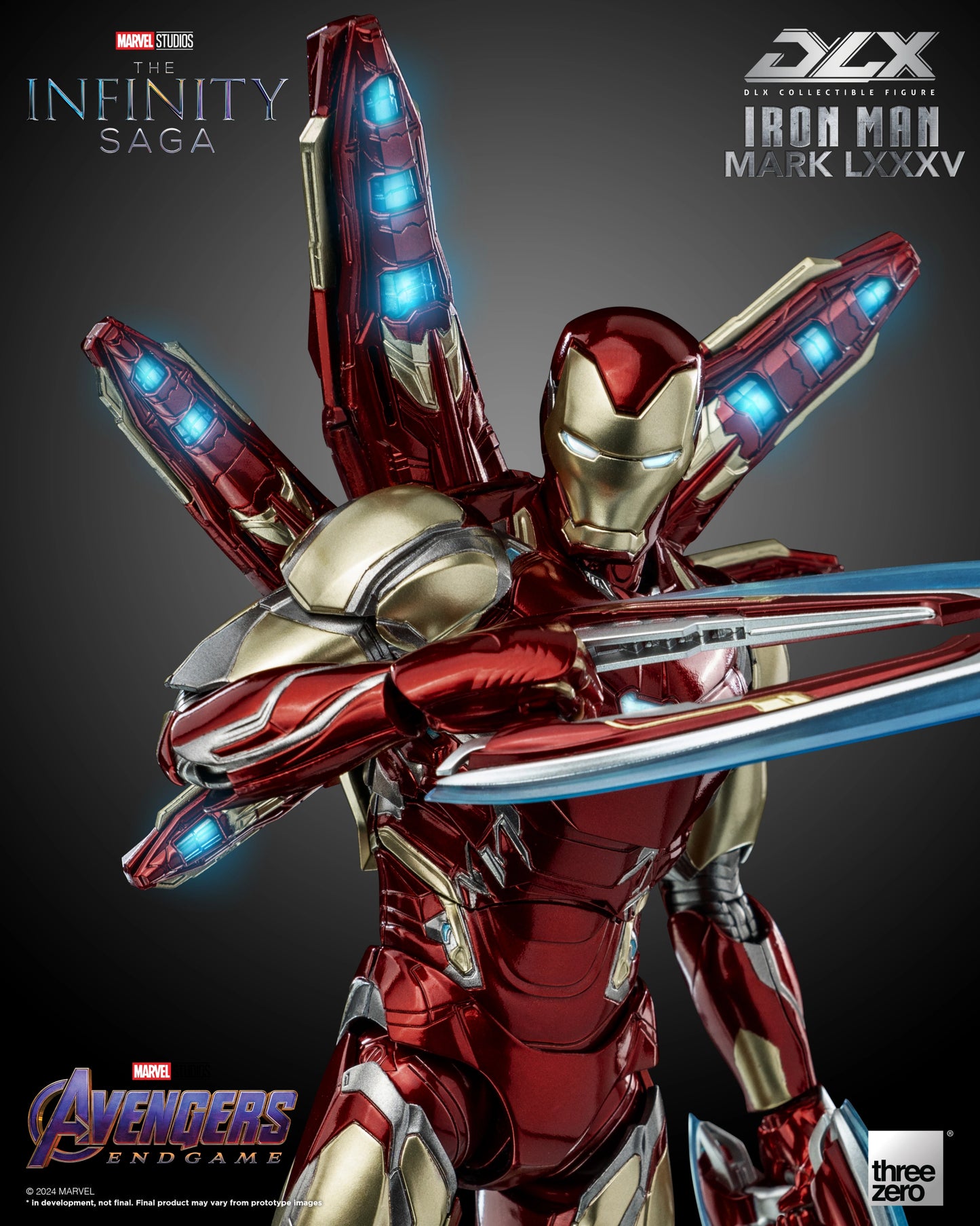 THREEZERO MARVEL STUDIOS: THE INFINITY SAGA: DLX IRON MAN MARK 85 - 3Z02500W0 - Anotoys Collectibles