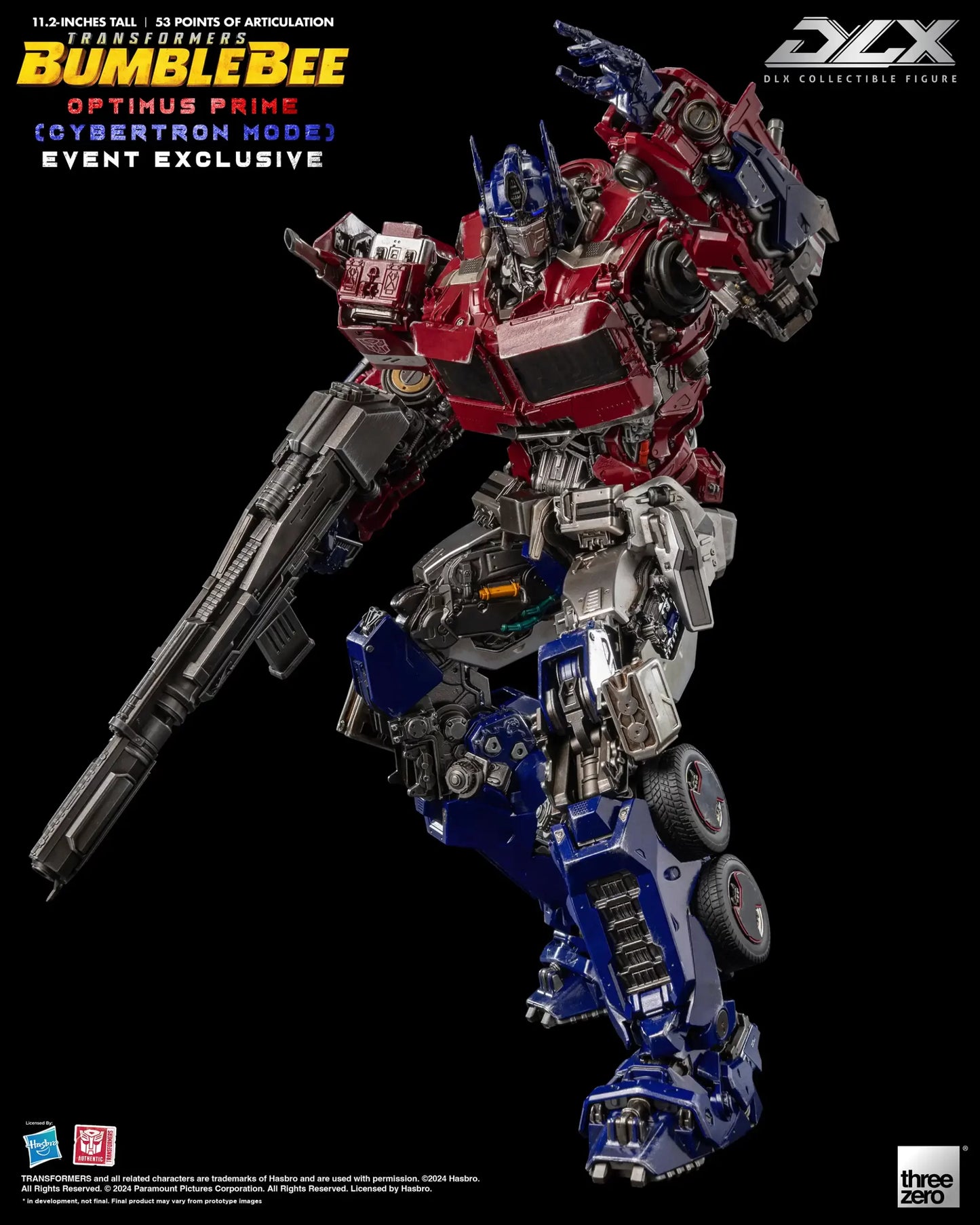 THREEZERO TRANSFORMERS: BUMBLEBEE - DLX OPTIMUS PRIME (CYBERTRON MODE)