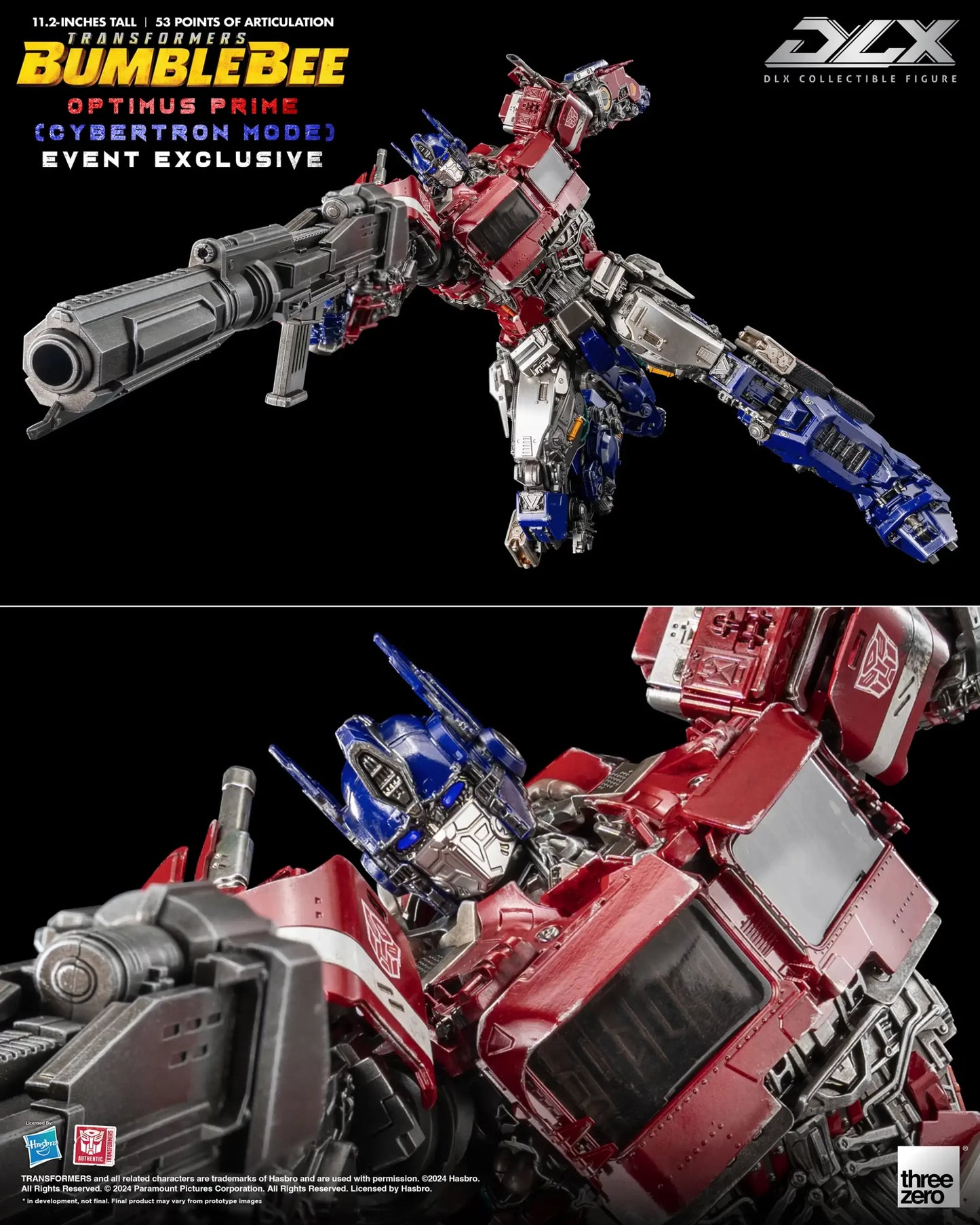 THREEZERO TRANSFORMERS: BUMBLEBEE - DLX OPTIMUS PRIME (CYBERTRON MODE)