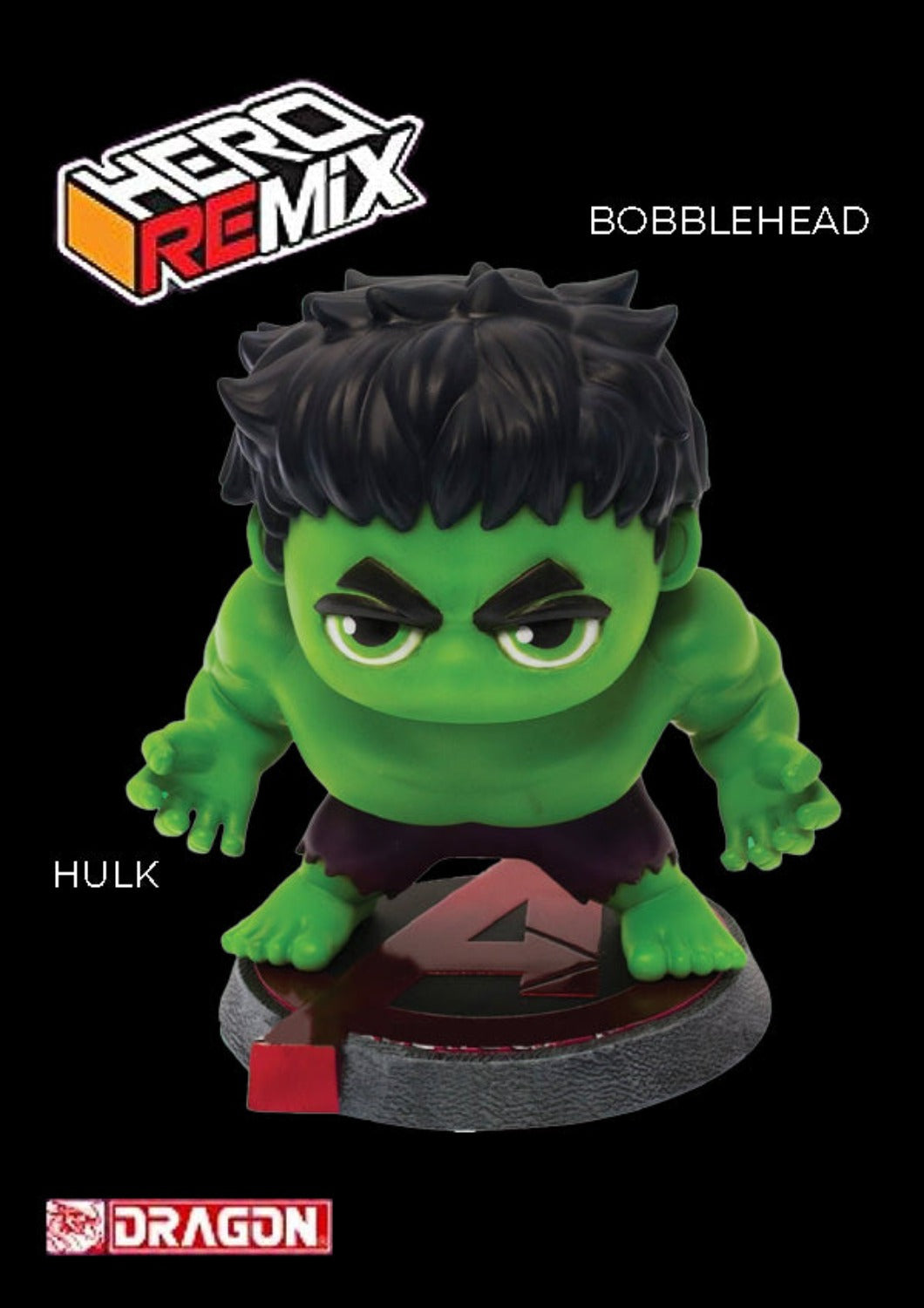 DRAGON MARVEL HULK BOBBLEHEAD HERO REMIX - #36014 - Anotoys Collectibles