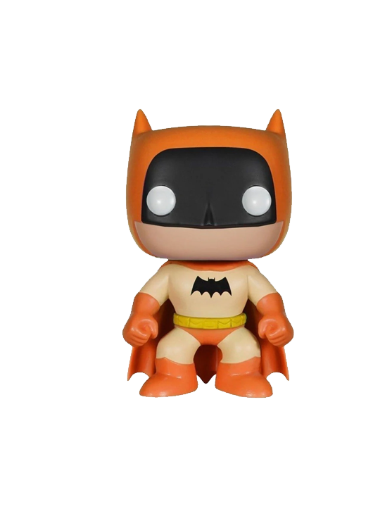FUNKO POP! HEROES DC SUPER HEROES BATMAN (ORANGE) ENTERTAINMENT EARTH EXCLUSIVE FIGURE #01 - Anotoys Collectibles