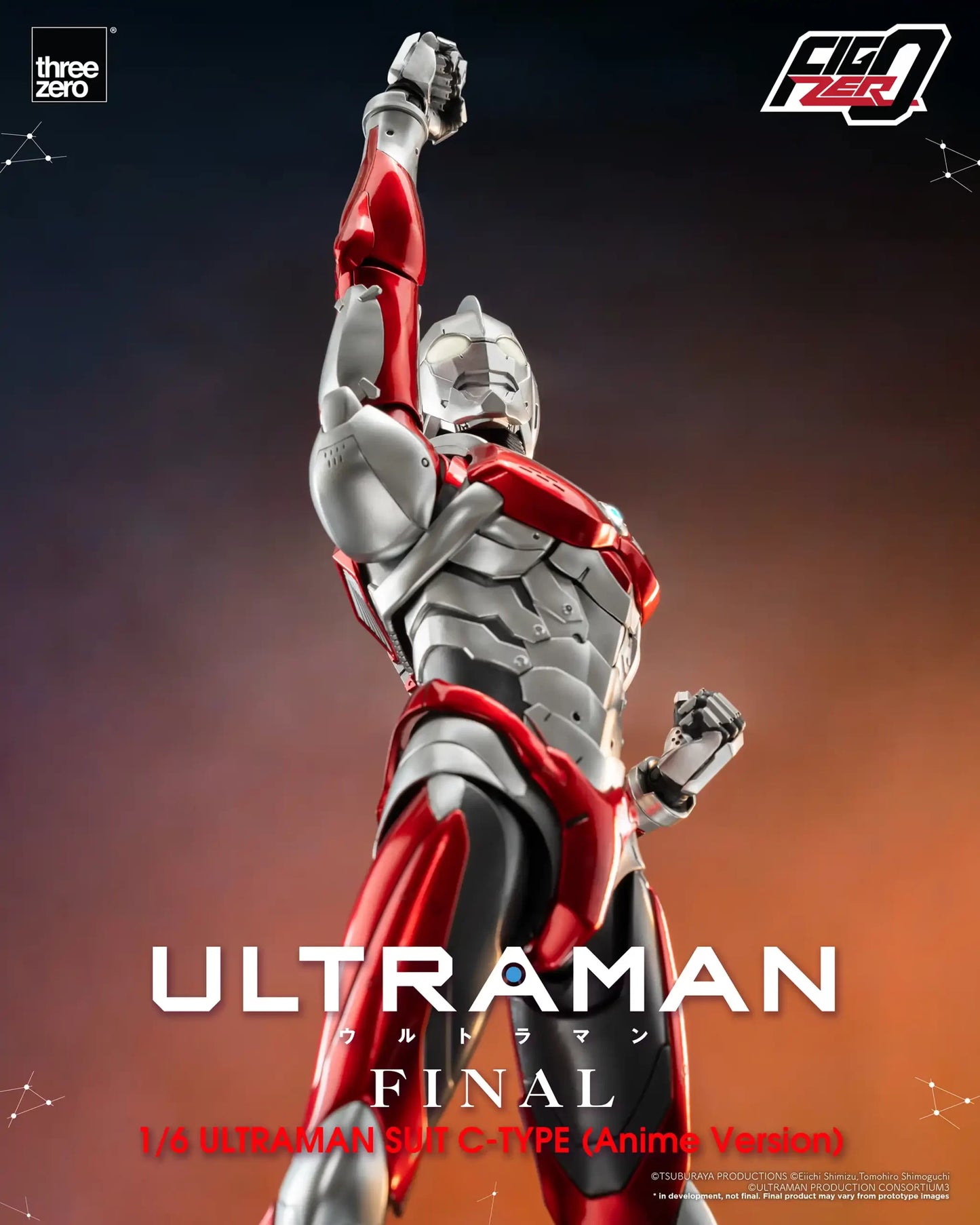 THREEZERO ULTRAMAN FINAL SEASON SUIT C-TYPE - FIGZERO 1/6  (ANIME VERSION) (PRE-ORDER)